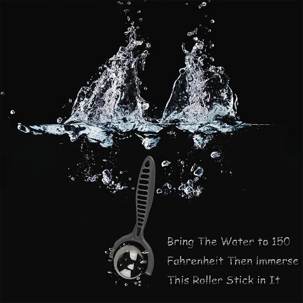 NNEOBA Stainless Steel Massage Ball Roller Deep Tissue Therapy Black